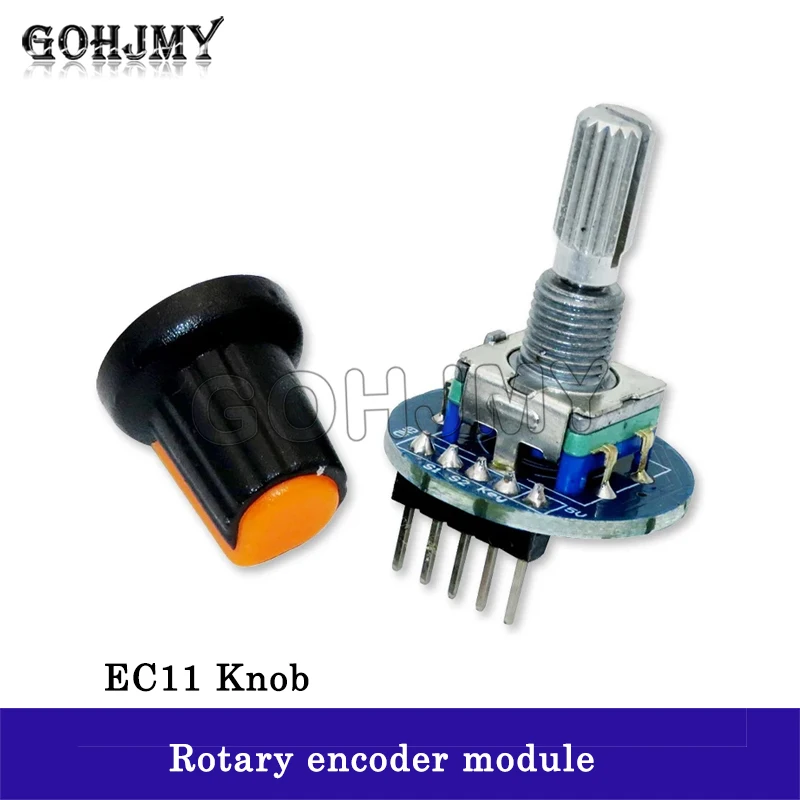 Rotary Encoder Module for Arduino Brick Sensor Development Round Audio Rotating Potentiometer Knob Cap EC11