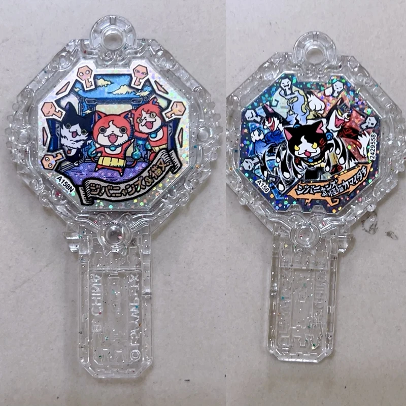 妖怪ウォッチフィギュアモンスター 1 個人形キーゲームカードチップバッグペンダントキーホルダー装飾品アクセサリーコレクションおもちゃ