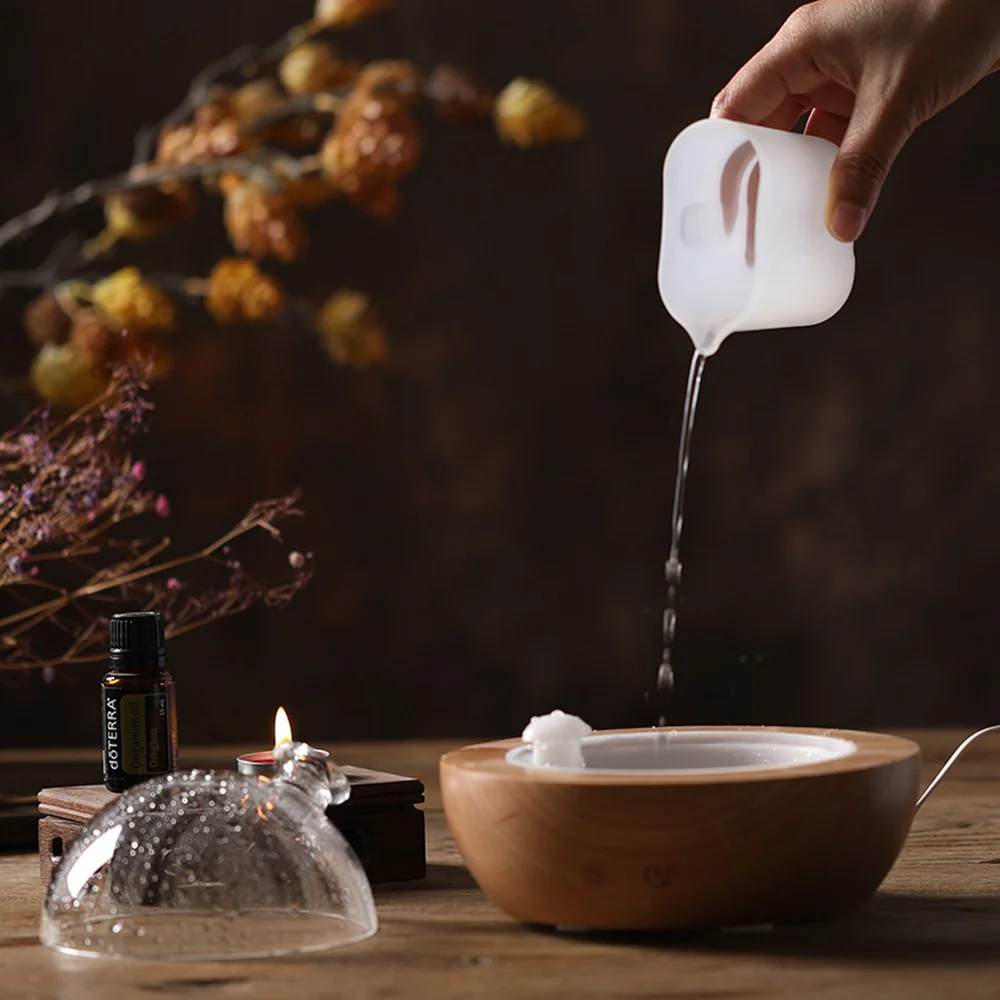 Wholesale 180Ml Real Wood Home Ultrasonic Cold Air Mist Essential Oil Aromatherapy Aroma Atomizer Diffuser Humidifier Machine