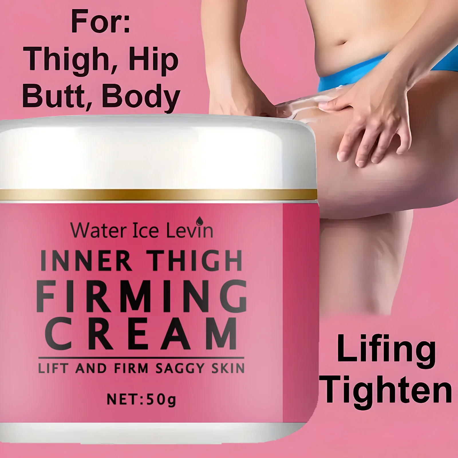 Inner Thigh Firming Cream - Fragrance-Free, Moisturizing Cream Suitable for All Skin Types, Lifts and Firms Skin, Smooths Thighs, Buttocks, and Abdomen Body Cream