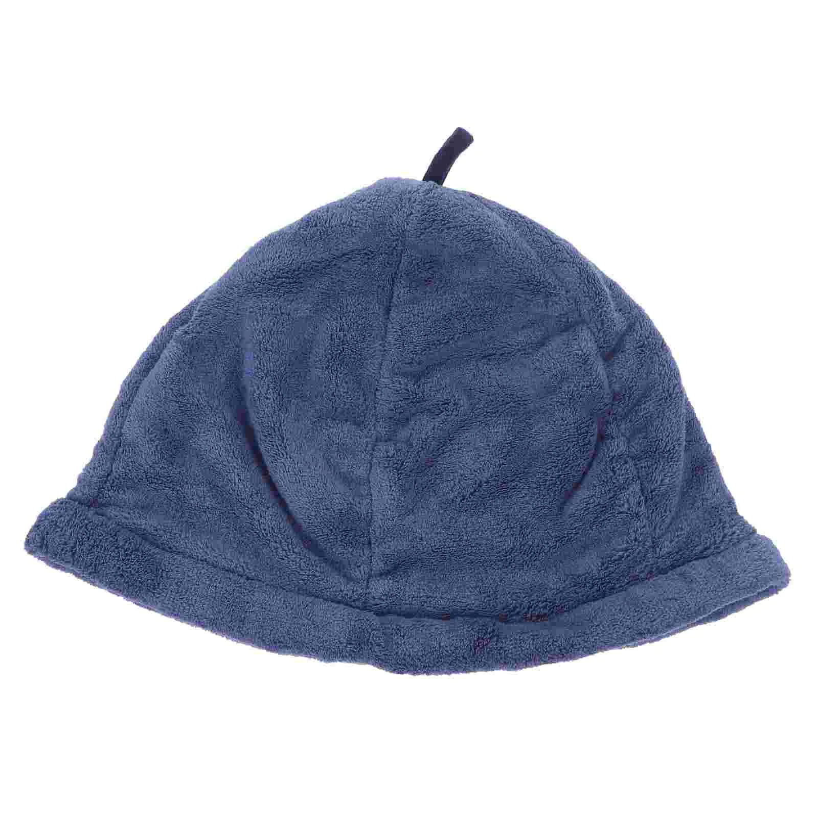 

Fisherman's Hat Shower Cap for Men Water Proof Bathroom Supplies Coral Fleece Sauna Supply