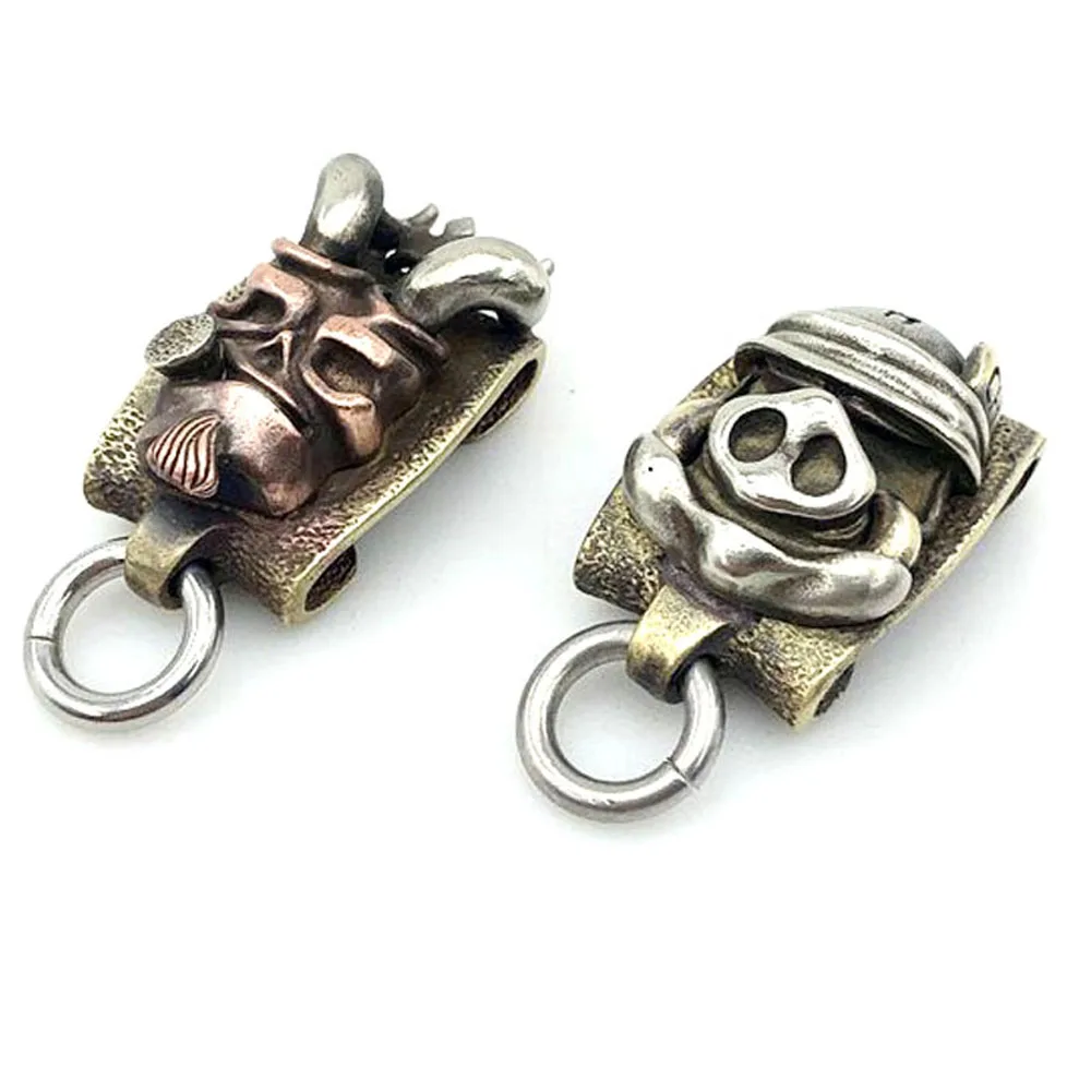 Copper Hellboy Brass Pig Head Watch Buckle Outdoor Small EDC Tool Backpack Buckle