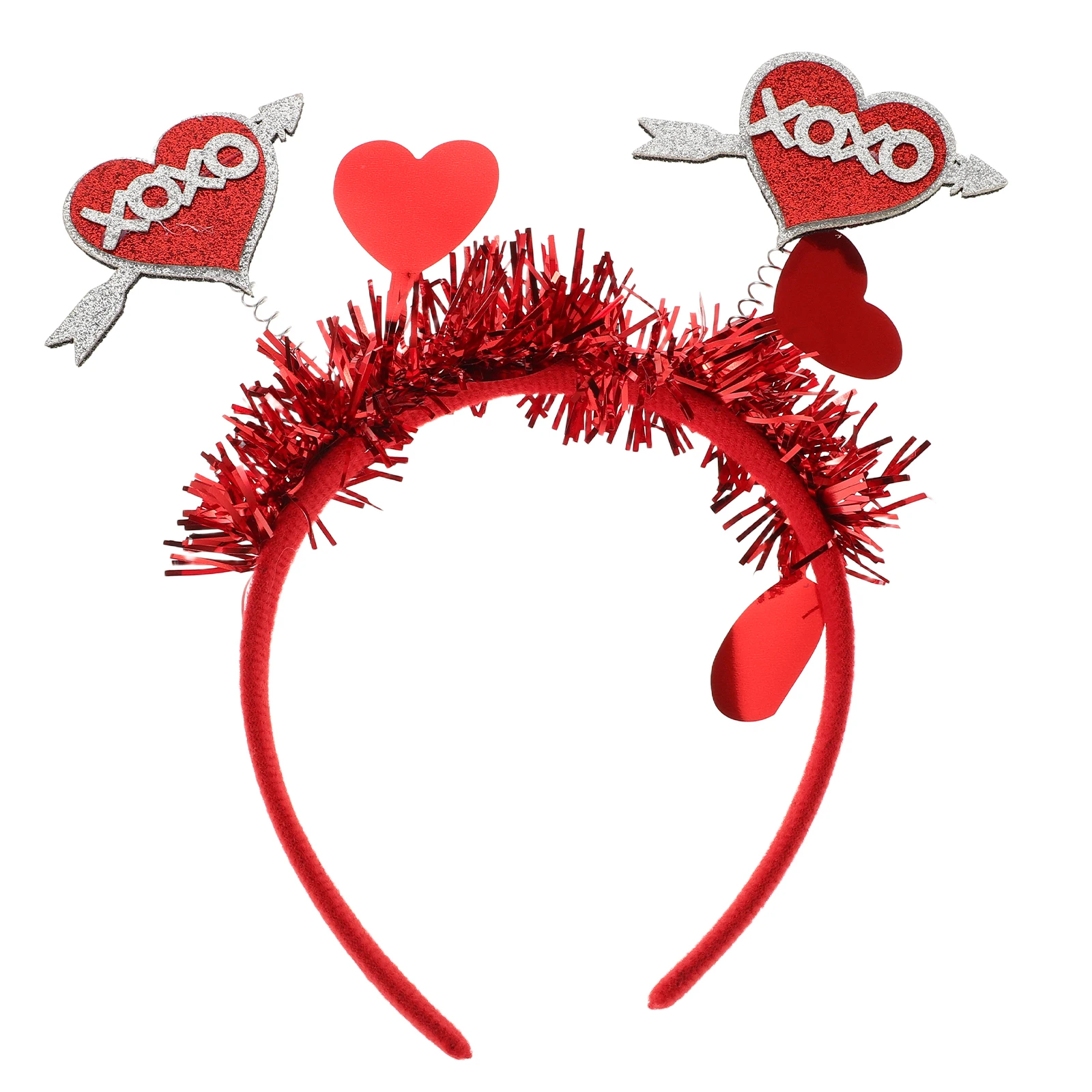 

Red Heart Headband Valentine Stylish Soft Ideal for Valentines Day Party Wedding Cupid Costume Red Heart Headband