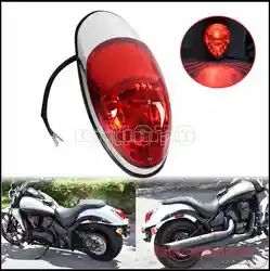 12V Motorcycle Tail Light Rear Stop Lamp Cruiser Taillight For Kawasaki Vulcan 900 Suzuki Yamaha V-Star Honda VTX 1300 1800