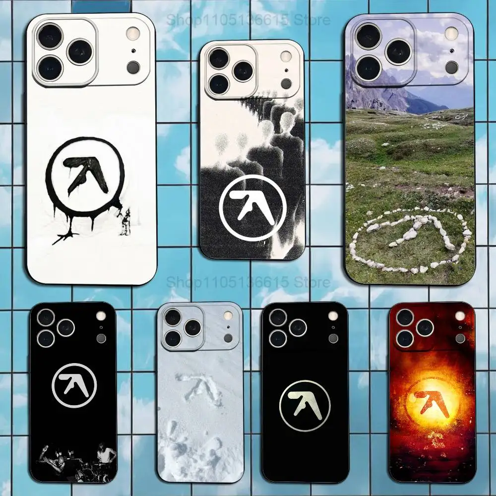 

Musician A-Aphex T-Twin Phone Case For iPhone 17,16,15,14,13,12,11 Plus,Pro Max,XS,X,XR,SE,Mini,8,7,Soft Silicone Black Cover