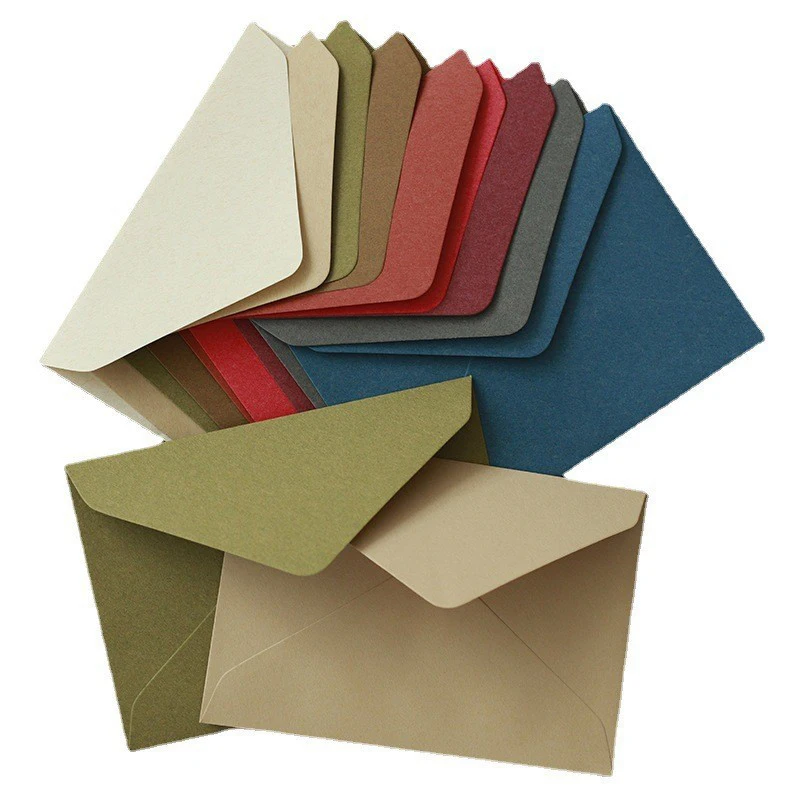 30pcs Envelope Kraft Paper 200g for Wedding Invitations Business Supplie 160x115mm Postcard Giftbox Packaging Storage Stationery