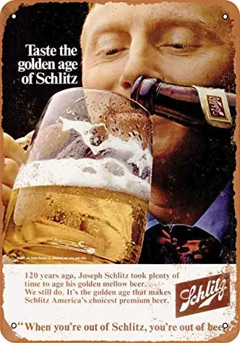 Metal Sign - 1969 Schlitz Beer - Vintage Look Reproduction