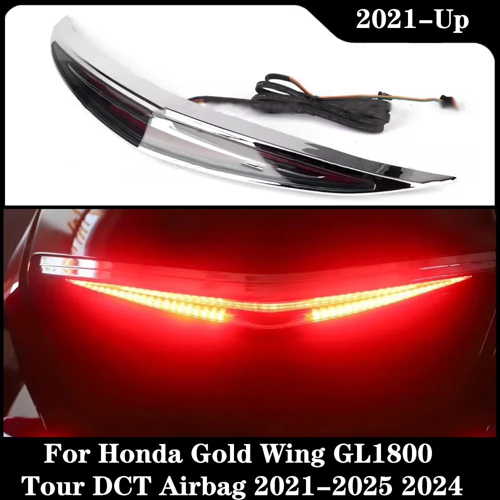 

Motorcycle Top Box LED Trunk Luggage Lamp Turn Signal Brake LED Light For Honda Gold Wing GL1800 Tour DCT Airbag 2021-2025 2024