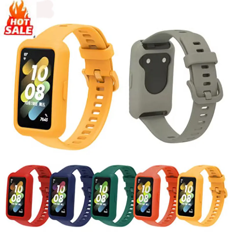 

Чехол для смарт-часов Huawei Honor Band 7/6, силиконовый, мягкий, защитный, защита от падения