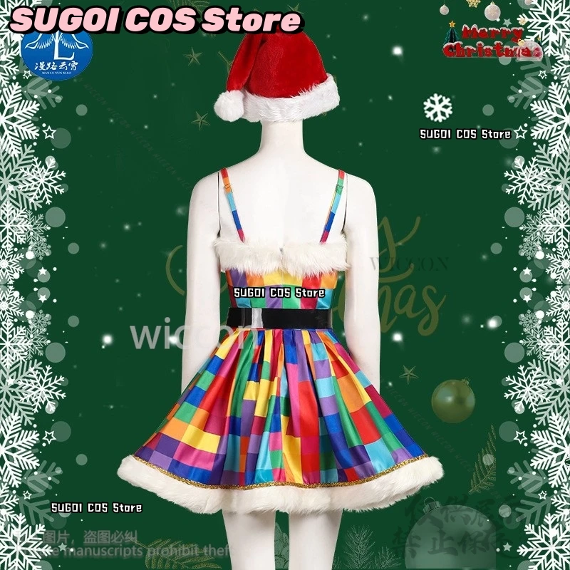 2024 Nuovo costume di Natale Vestito Lolita Cappello da Babbo Natale per la signora Claus Donne Ragazze Halloween Natale Fancy Party Cosplay Personalizzato