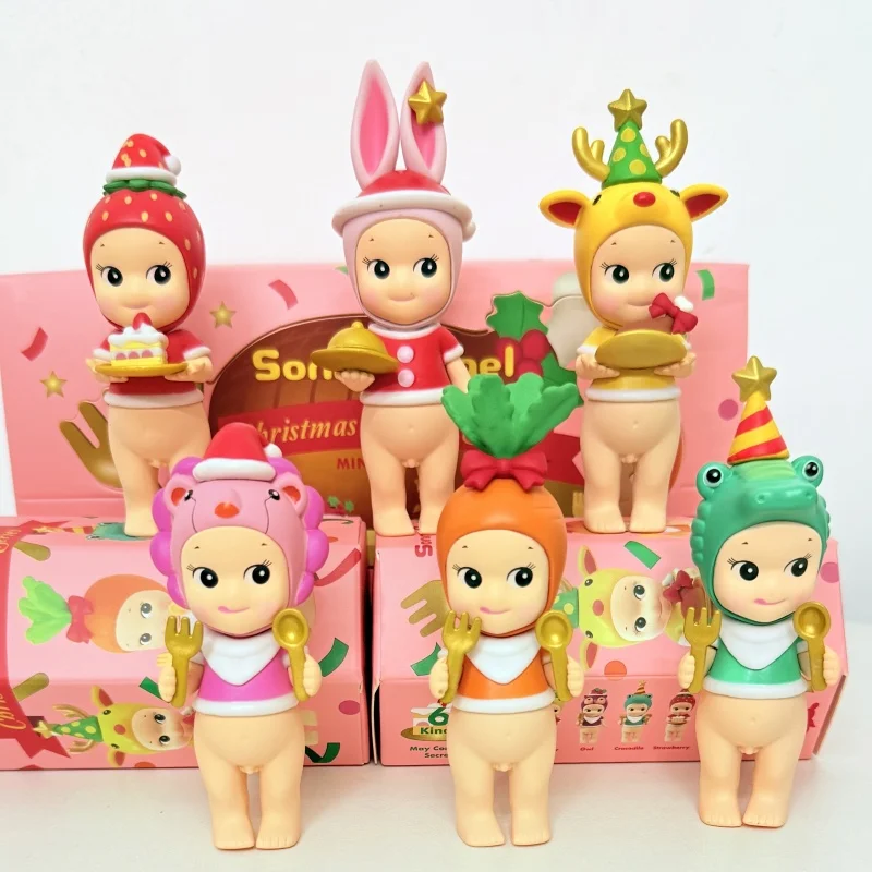 

2025 Sonny Angel Blind Box Christmas Dinner Series Mini Anime Figures Ornaments Dolls Fans Children Birthday Gift