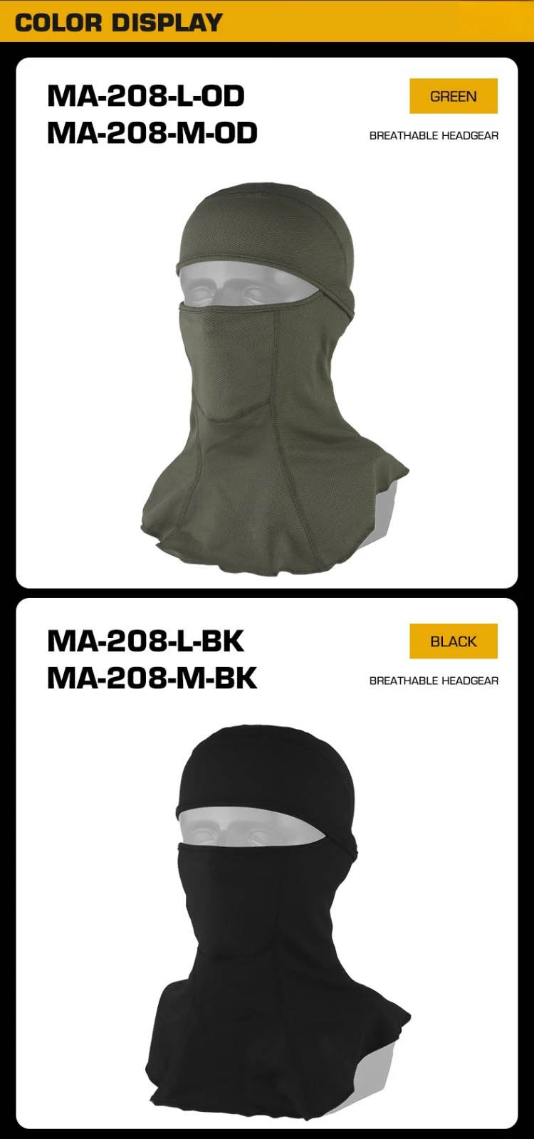 Taktische Vollgesichts-atmungsaktive elastische Sonnencreme Outdoor-Sport Snood Helm Liner Headcover für alle Jahreszeiten – Detail 9