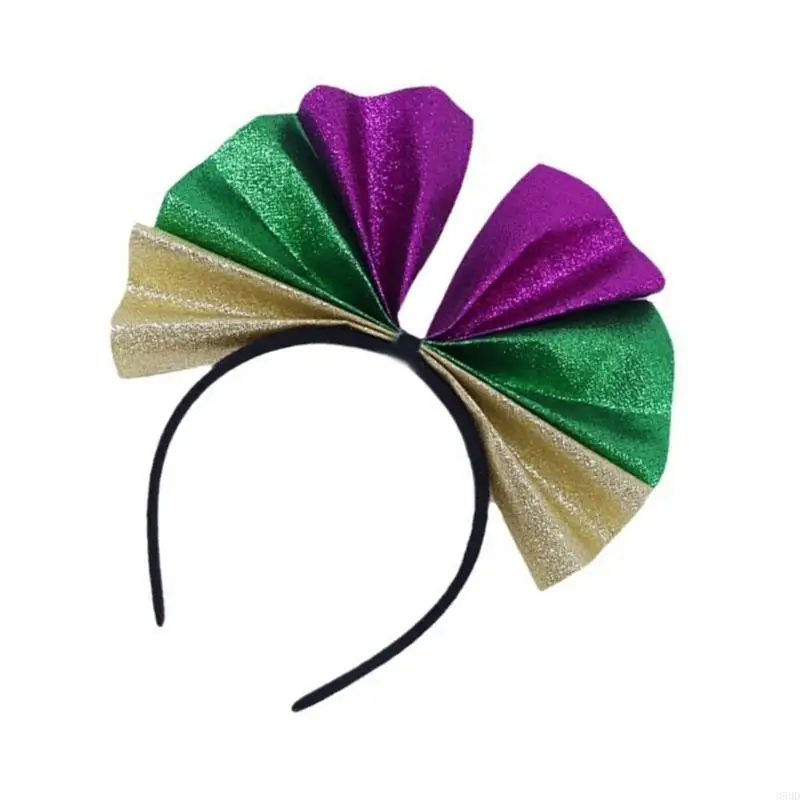 652F Fashionable Headband Comfortable Headpiece Costume Headwear Mardi Gras Accessories for Festival Celebrations and Parties