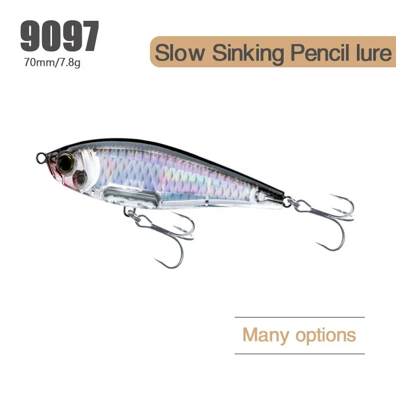 NEW Pencil Lure Hard Baits 70mm7.8g Fishing Lures Minnow Ice Fish Japan Fishing Tackle Goods Whopper Swimbait Winter Pesca Bass