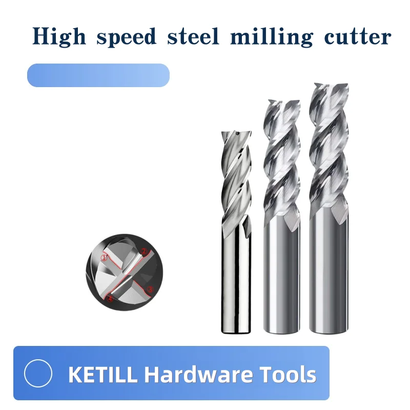 

Фреза из белой стали с ЧПУ Концевая фреза из быстрорежущей стали из быстрорежущей стали с 4 краями 3456810 мм закаленный фрезерный инструмент с прямым хвостовиком