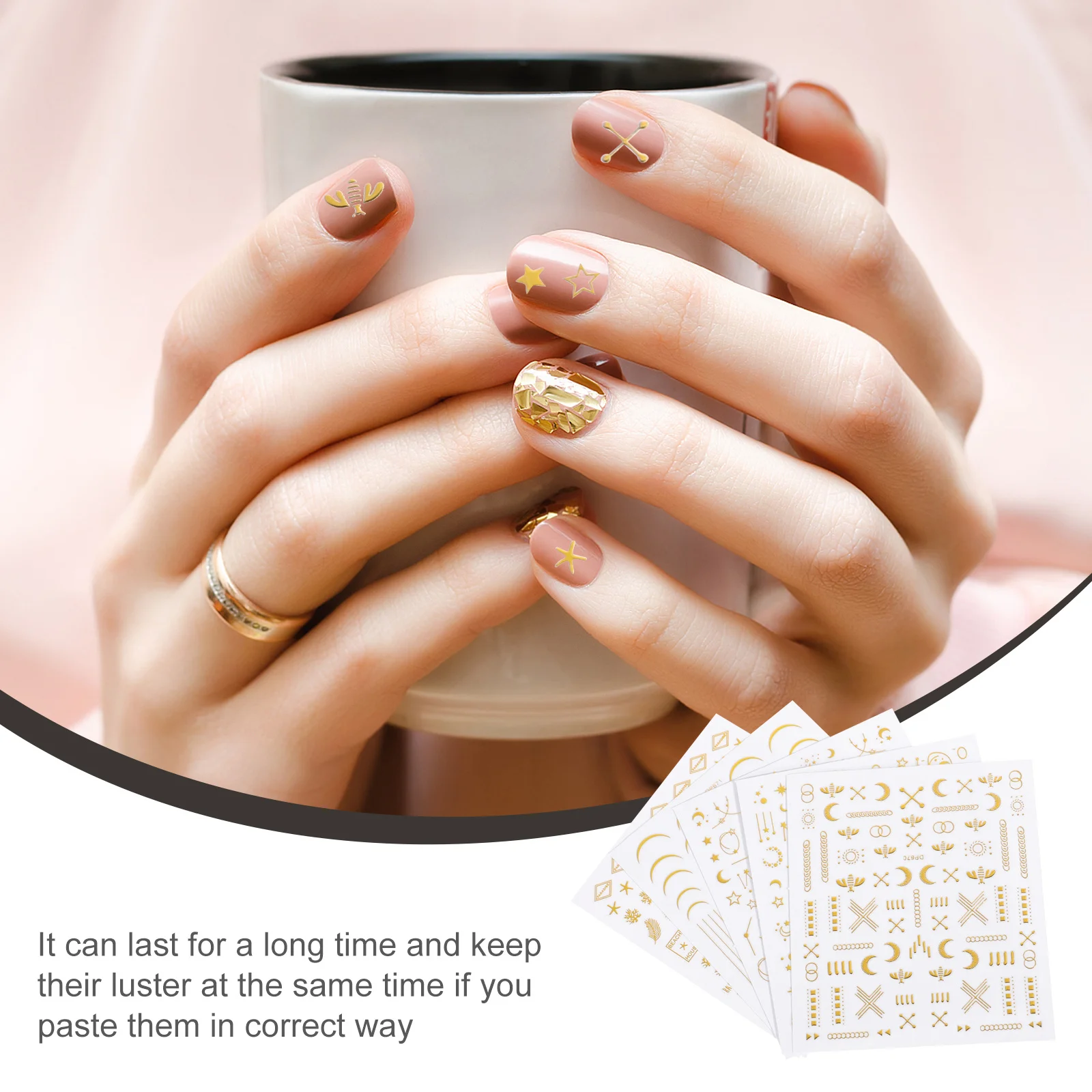 

10 Sheets Nail Art Nails Stickers Sliders Decals for Accessories DIY Star