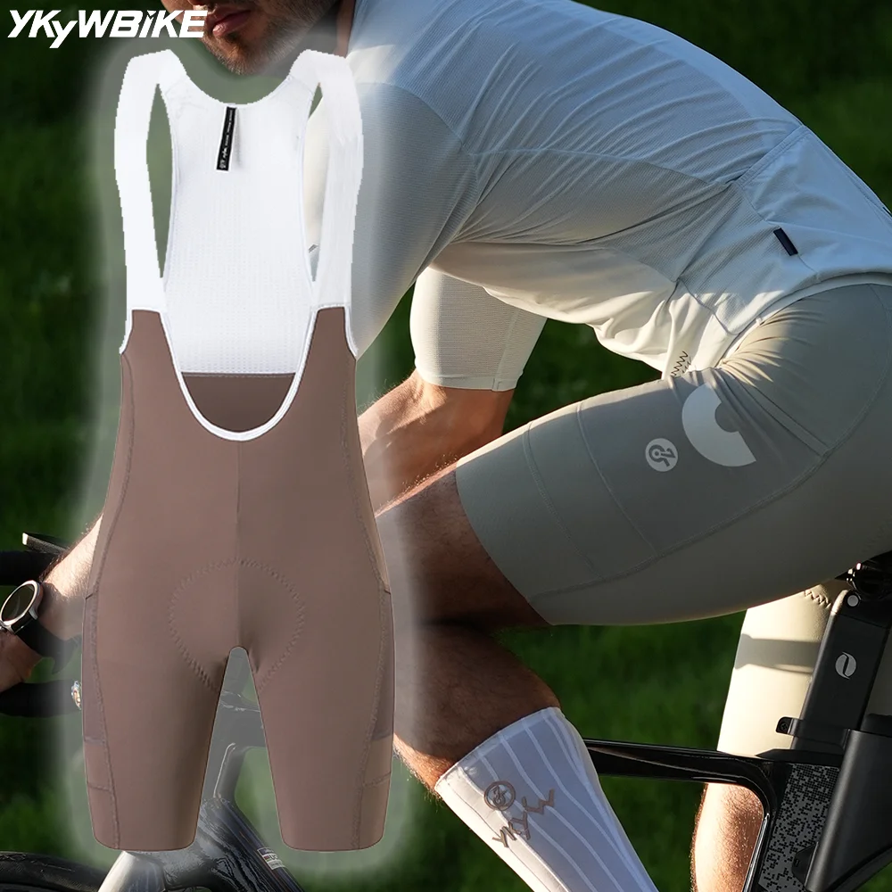 

YKYWBIKE Men Italy Interface Padding Cycling Bib Shorts Pro Team Summer 7 Hours Bicycle Bibs Short Pants Road Bike Shorts 2026