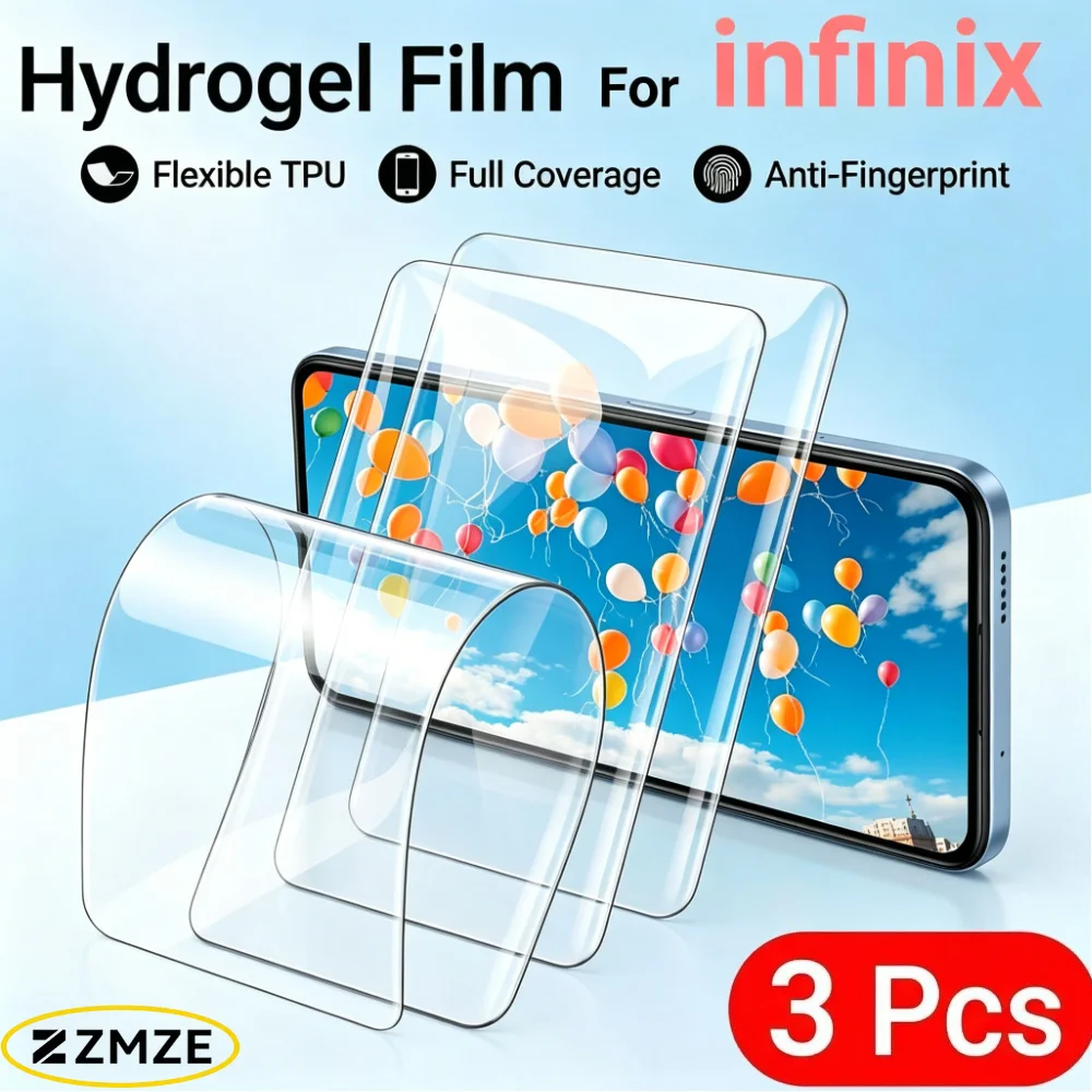 

3 Pcs Ultra Thin Hydrogel Film For infinix Note 60 50 40 30 10 Pro+ 60 Ultra 50S 50X 40S 40X 30 VIP 30i Series Protectivel Films