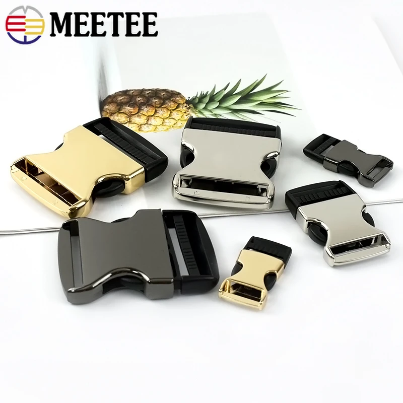 2/5Pcs Metal Backpack Buckles for Strap Side Release Closure Buckle Belt Safety Clasp Dog Collar Hook DIY Hardware Accessories