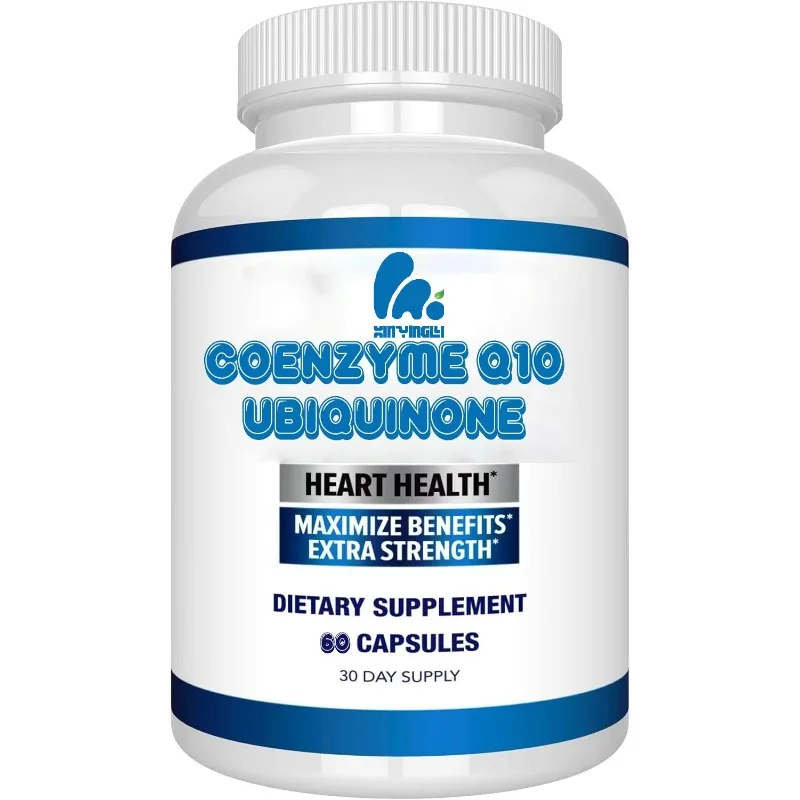 Pan quinone coenzyme Q10 nutritional supplement - high absorption capsules without soybeans  60 capsule