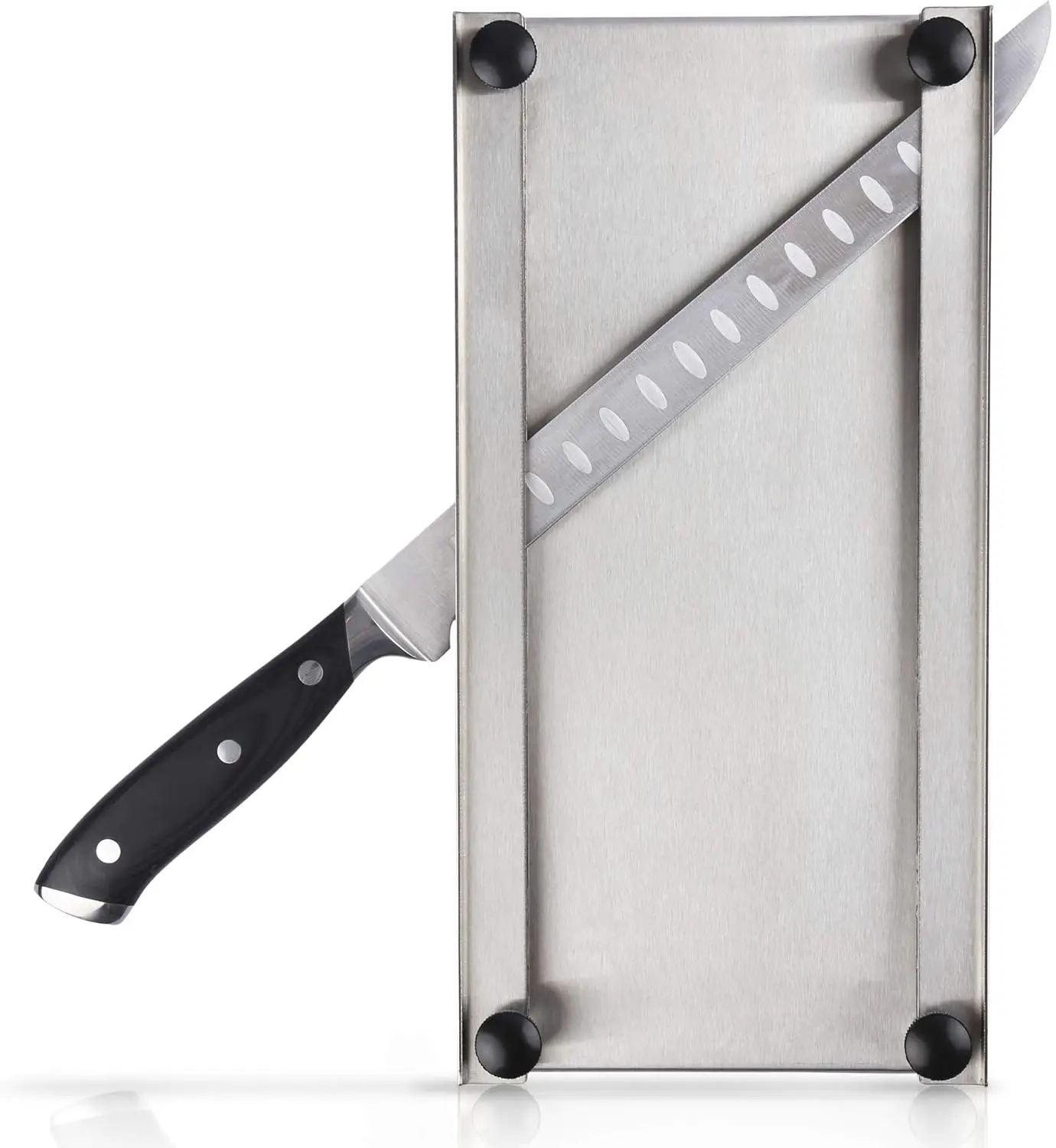 

Professional Stainless Steel Meat Slicer with Adjustable Board and 10-Inch Knife for Jerky and Kitchen Use