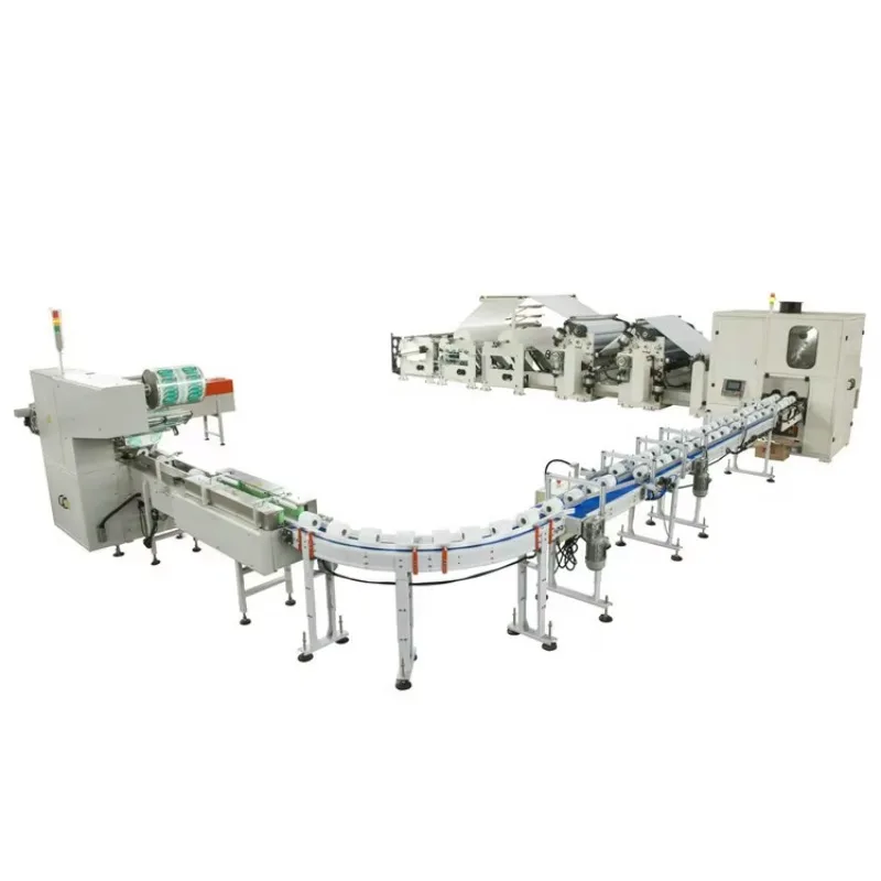 Fully Automatic High Speed Toilet Paper Winding Machine Production Line with PLC and Motor for Tissue Paper Making Customized