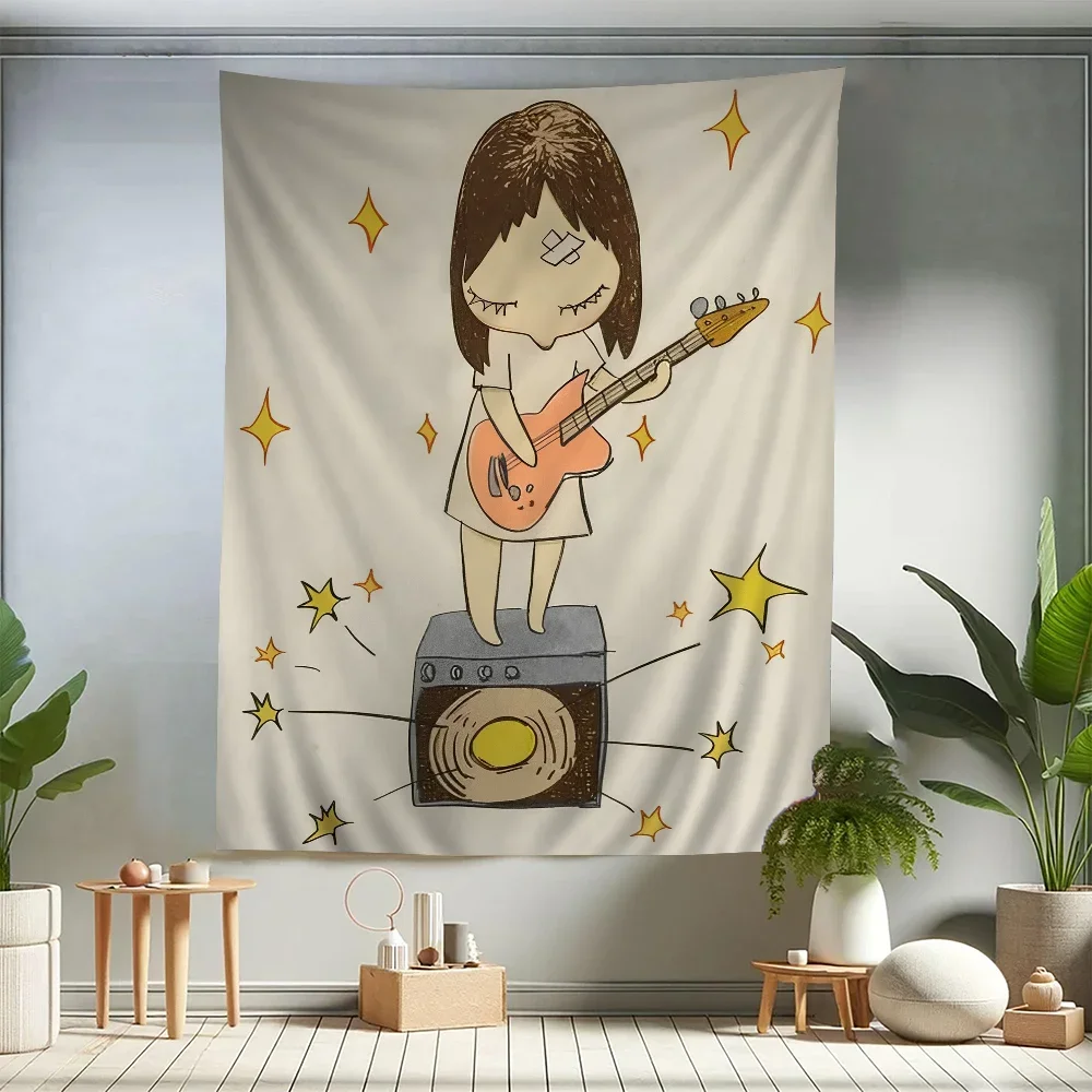 Yoshitomo Nara Dream Doll Anime Tapestry Art Science Fiction Room Home Decor Wall Art Decor