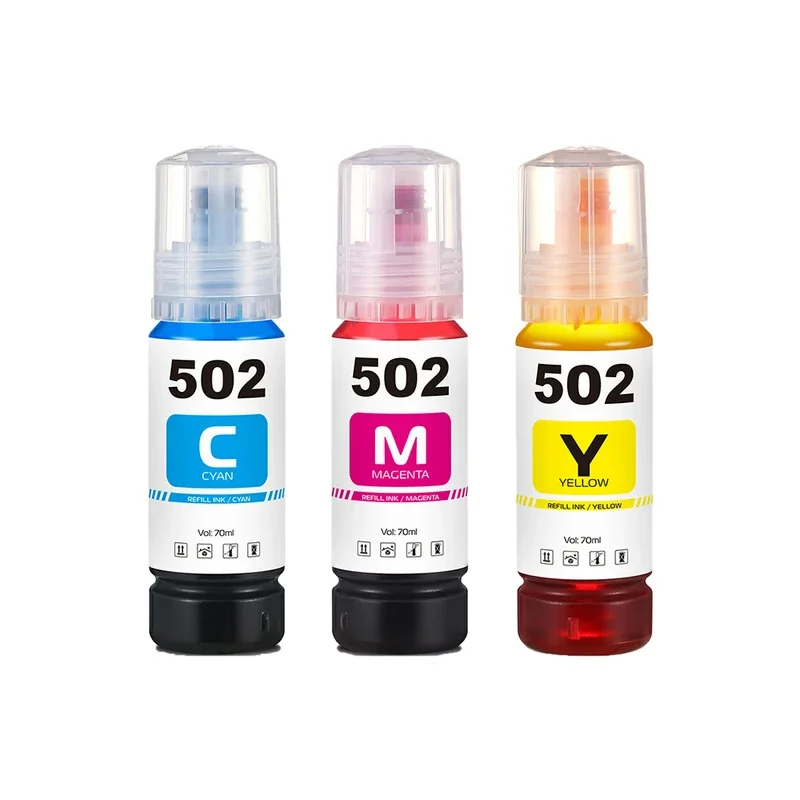 Premium Quality Dye Refill Ink for All Deskjet and Epson ET3750, ET2750, ET3710, ST3000, ST4000 Printers