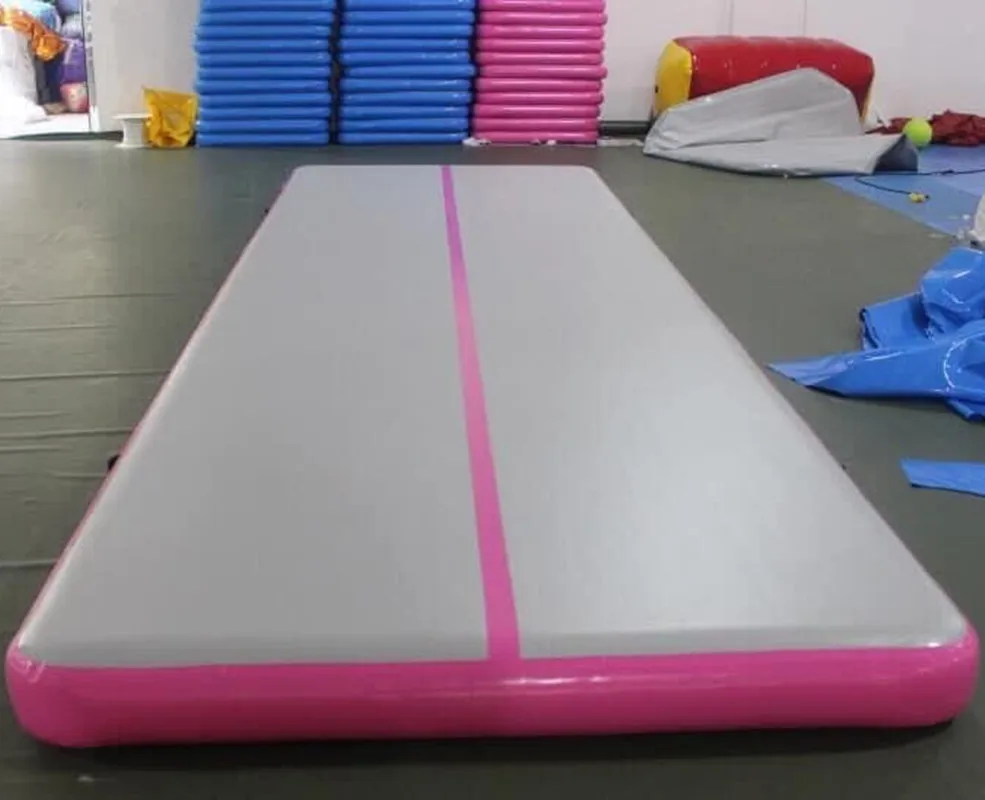 Spedizione Gratuita 5x1x0.2M Pista D'aria Gonfiabile Tumbling Pista Traning Zerbino Ginnastica Cheerleader Tappetini di Atterraggio Palestra Con una Pompa