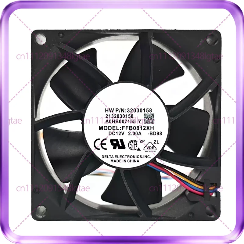 New For Delta FFB0812XH 8025 12V 2A 8CM/cm, high speed and large air volume fan