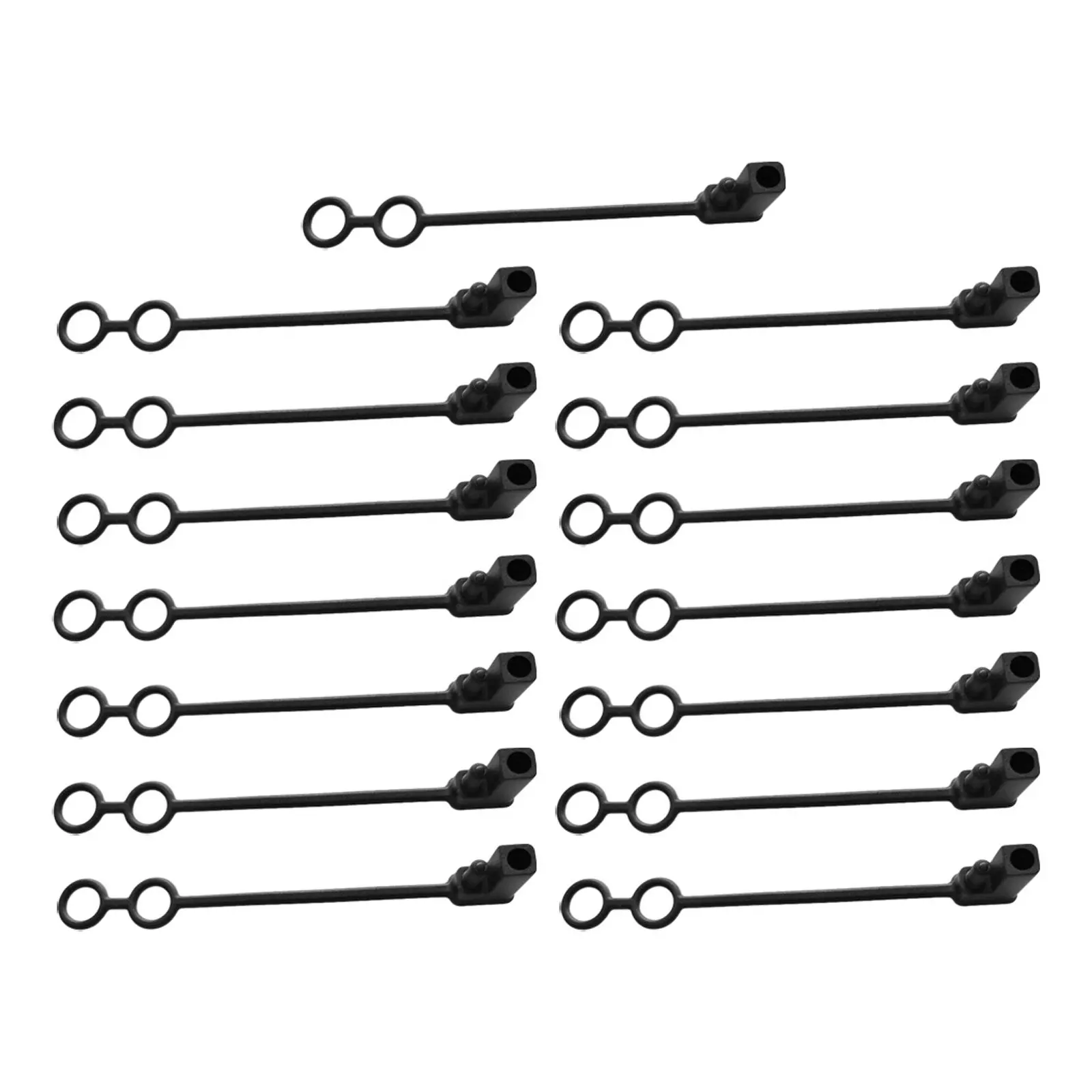 15Pcs Waterproof Sae Plug Cap For Solar Panel Connection Auto Repair Shop Dustproof Protective Cover Caps Dc Wires