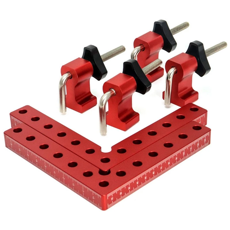 TKOH-90 Gradi Posizionamento Quadrati Angolo Retto di Bloccaggio 5.5X5.5 Pollici Lavorazione Del Legno Falegname L-Type Angolo Strumento di Bloccaggio