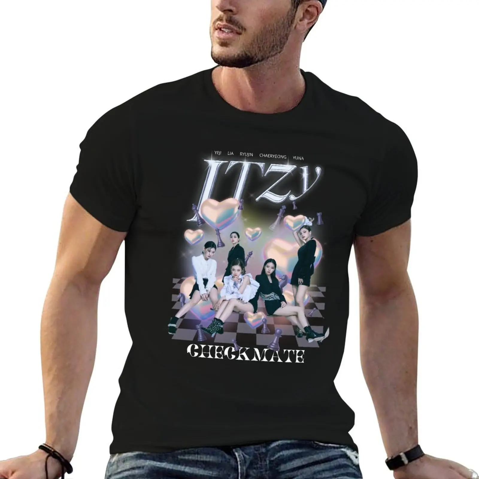 ITZY Checkmate T-Shirt affliction shirts plus size clothes fitted t shirts for men