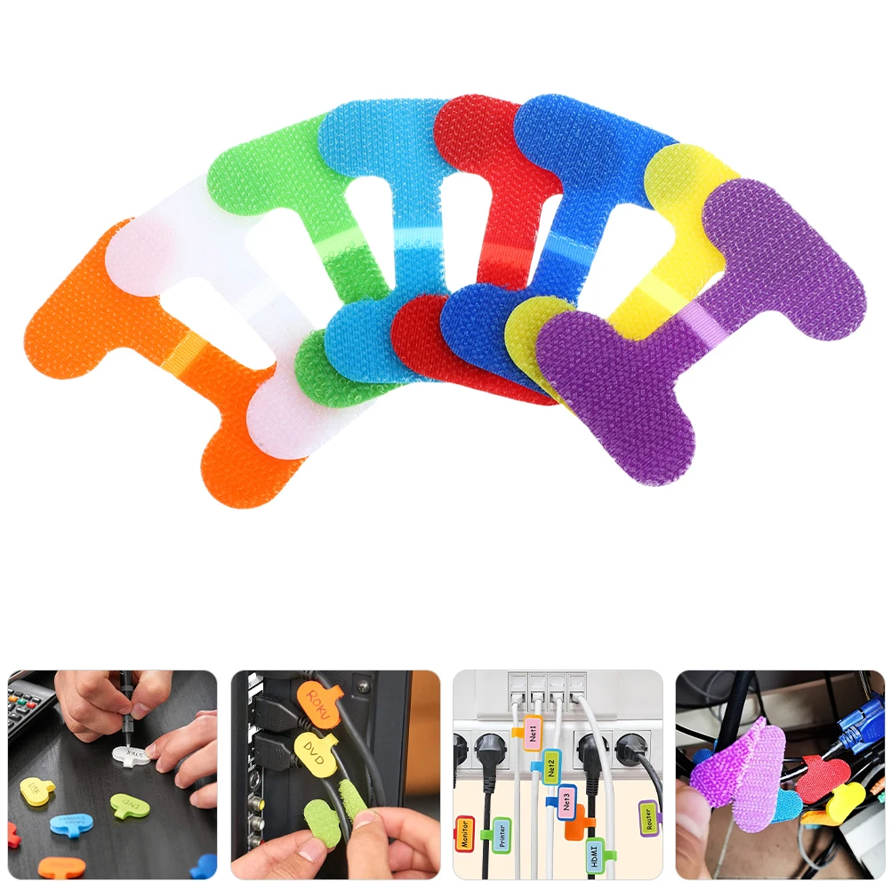 

20Pcs Stylish Nylon Cable Labels Tags for Organizing Cords and Data Lines with Easy Marking Cord Labels Cord Tags