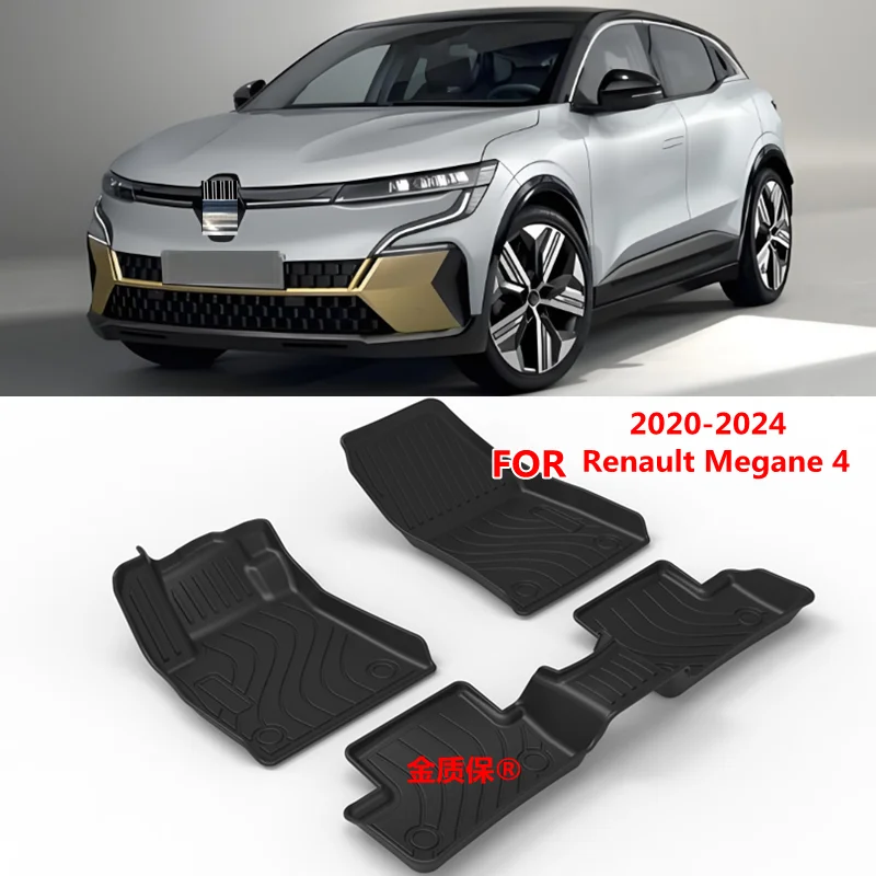 Use for 2020-2024 Renault Megane 4 car carpet AllWeather Megane 4 trunk Mat Full Set Fit For Renault Megane waterproof floor mat