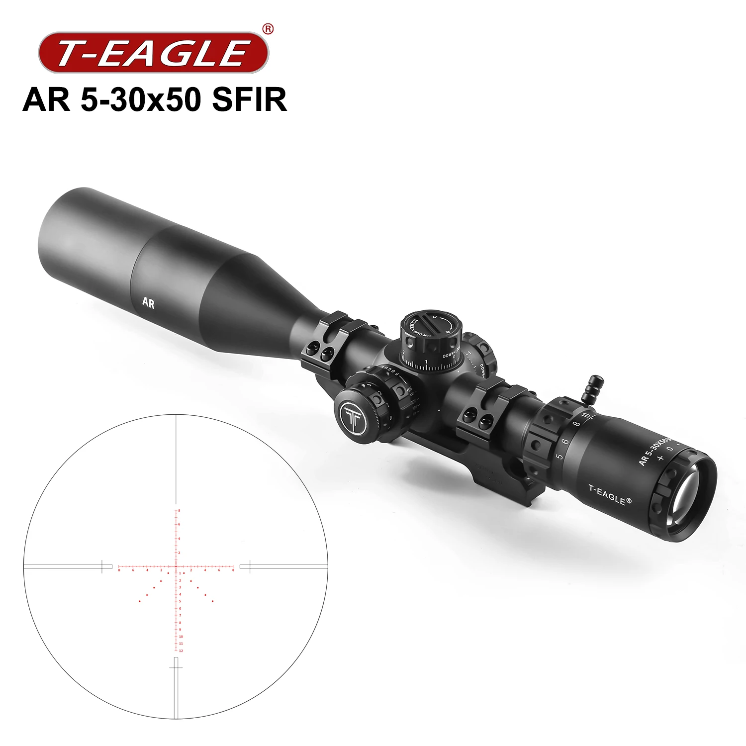 T-EAGLE Optics AR 5-30x50 SFIR Tactical SFP Riflescopes Spotting Collimator Airsoft Air Gun Sight Hunting Rifle Scope