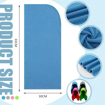 夏季降溫連帽毛巾吸汗涼爽防紫外線騎乘柔軟冷感速乾圍巾,適合健身健行釣魚 10 最佳銷售 降溫毛巾 - №4