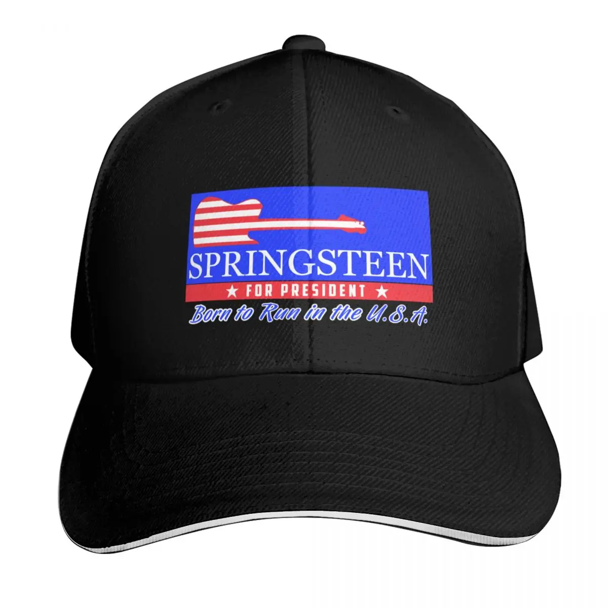 The Boss for President Baseball Cap Snapback Flat Bill Strapback Dad Hat Six Panel Structured Crown
