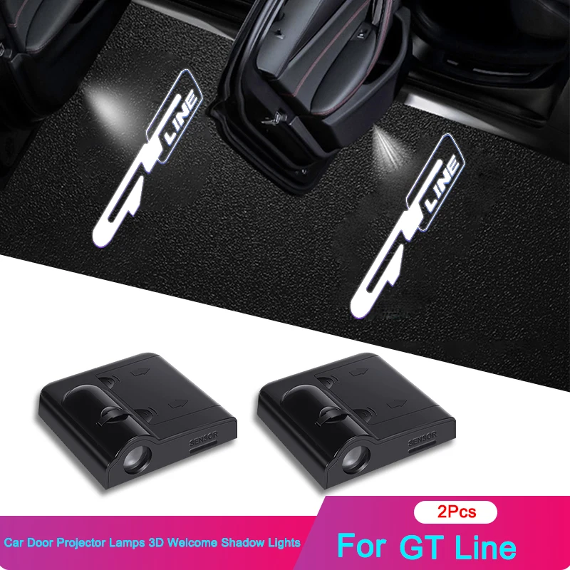 LED Car Door Logo Projector Lamps Welcome Light For KIA GT LINE K2 Sportage Stinger Sorento Ceed Soul Sorento VENGA KX5 K3 K4 K5 - view 2