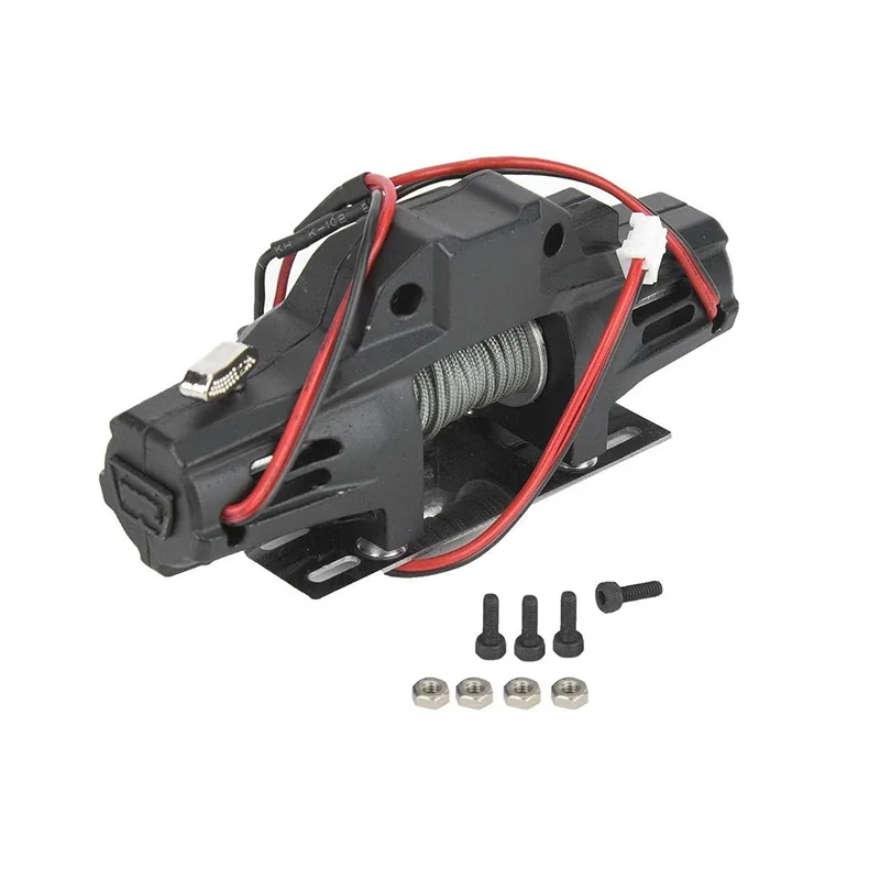 RC Metal Automatic Double Motor Simulated Winch For 1/10 RC Crawler Car Axial SCX10 TRAXXAS TRX4 RC4WD D90 Tamiya CC01