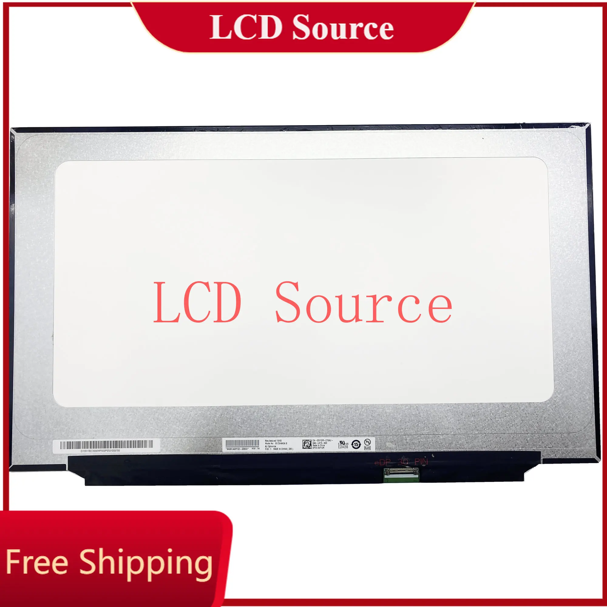 

B173HAN04.8 Laptop Panel 17.3" FHD IPS Original Display Replacement 60 HZ 30pins LCD LED Screen