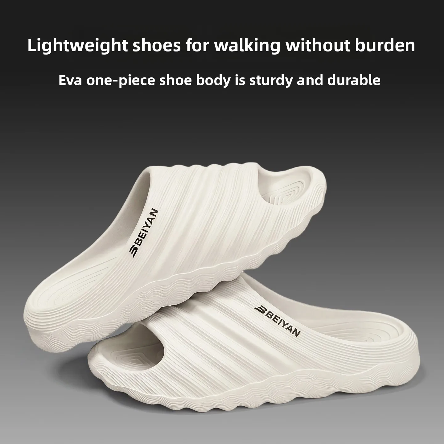 EVA Sports Slippers Men Women Thick Sole Non Slip Summer Indoor Home Sandals Breathable Lightweight Casual Comfortable Footwear