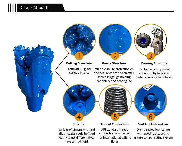 High quality 17 1/2 inch  Tricone Bit  for Rotary Drilling Mining Water Well、