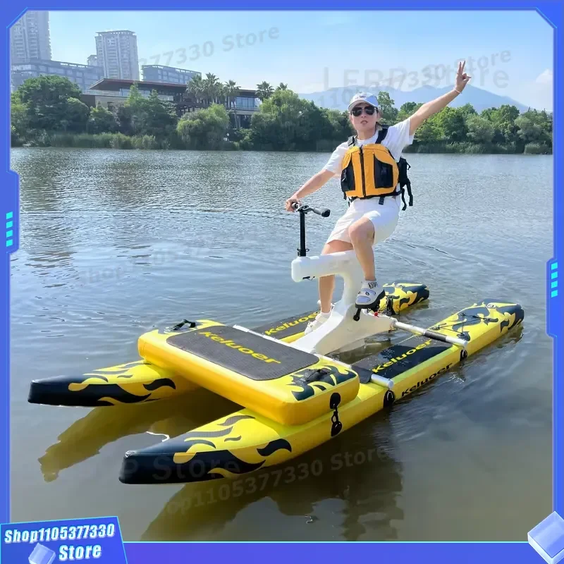 New Aqua Leisure Water Bike Water Bikes Foot Pedal Boats Adult Pedal Boat Pontoon Bike for Sale