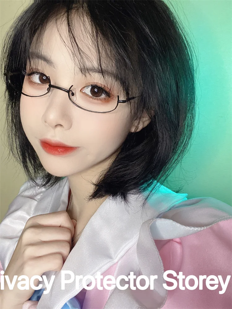 Fashion Metal Glasses Frame Half Frame Without Lens Girl Chic Harajuku Cosplay Party Decoration Accessories Photography Support