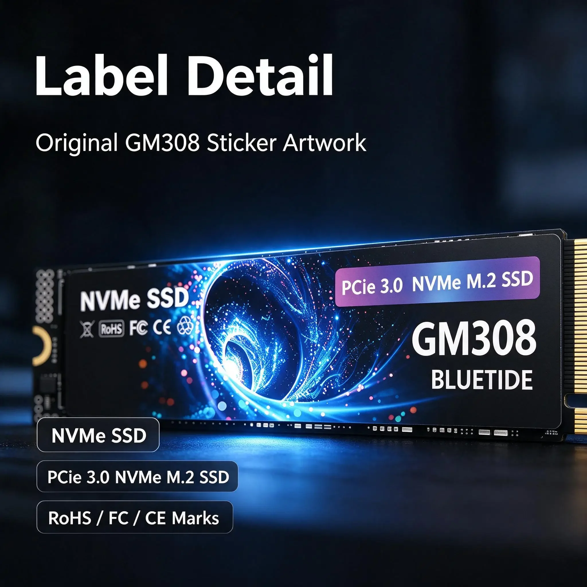 GM308 M.2 NVMe Inside Solid State Drive, 4TB/500GB/1TB/2TB, Quick Transfer Storage, PC, Gaming, Desktop, Laptop. Prime Boost.