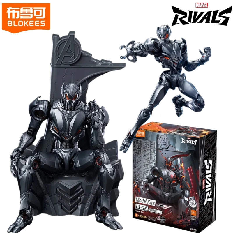 BLOKEES Marvel Rivals Klocki Konstrukcyjne Człowiek Legendarnej Edycji Ultron Model do Składania Ruchome Zabawki Kolekcjonerskie Radosny Prezent dla Dzieci