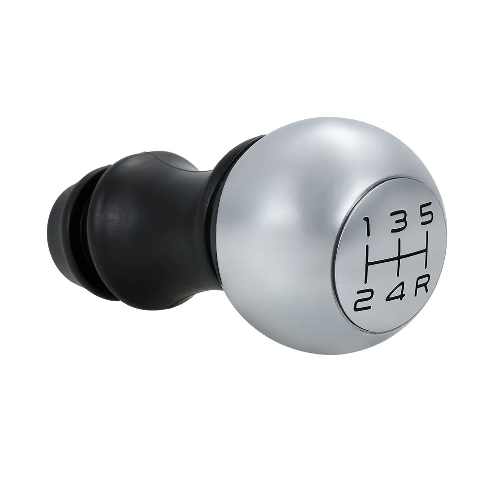 5 6 Speed Car Aluminum Gear Shift Knob Shifter Lever Handle Stick AT MT Fit For Peugeot 106 206 306 406 107 207 307 407