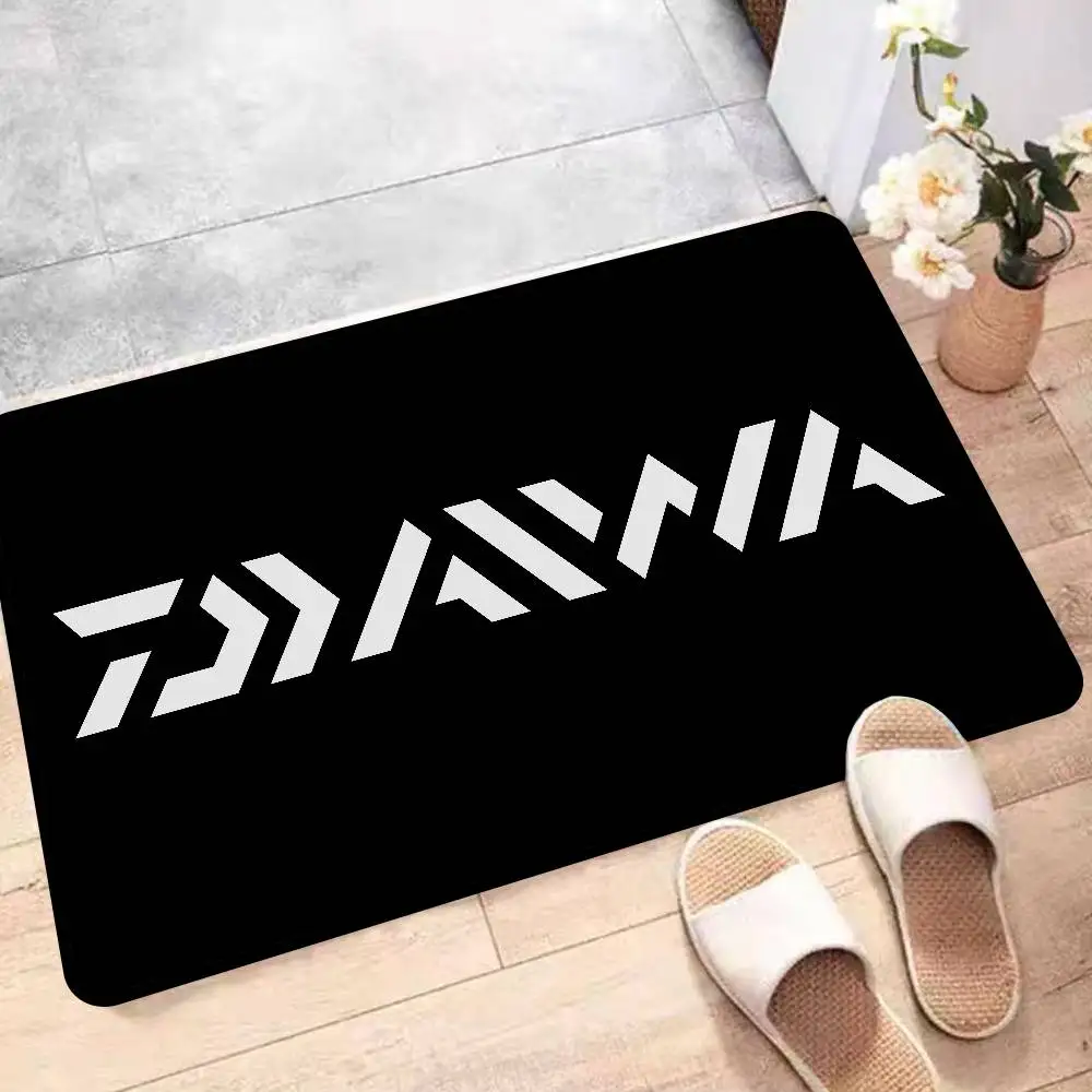 D-Daiwa-A F-FishingS LOGO Floor Carpet Nordic Style Home Doormat Bathroom-Toilet Mats Bedroom Hotel Decor Mat