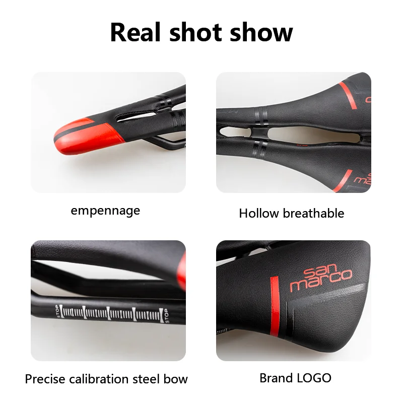 خفيفة سان ماركو الكربون دراجة السرج الطريق الجبلية مقعد دراجة Sanmarco TT الترياتلون السرج سباق الدراجة 143 مللي متر الدراجة اكسسوارات #6